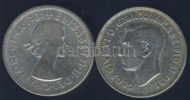 Ausztrália 1952-56. 1Fl Ag (2x) T:3+