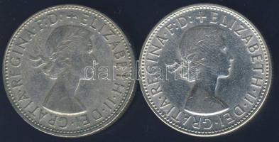 Ausztrália 1962-63. 1Fl Ag (2x) T:2-,3+