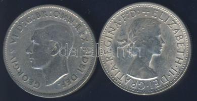 Ausztrália 1951-57. 1Fl Ag (2x) T:2/2-,3