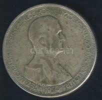 1930. 5P Ag "Horthy jobbra" T:3 ph.