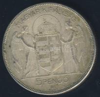 1930. 5P Ag "Horthy jobbra" T:3