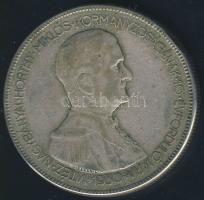 1930. 5P Ag "Horthy jobbra" T:3 ph.