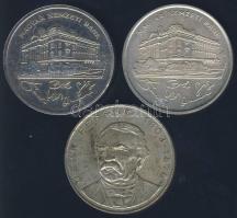 1992-94. 200Ft Ag "MNB" + "Deák" (3x) T:2,2- ph
