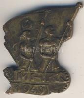 1949. "MHK" Br kitűző "Rákosi címerrel" T:2(tű letört)