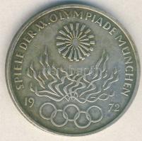 NSZK 1972F 10M Ag "Olimpia - láng" T:2