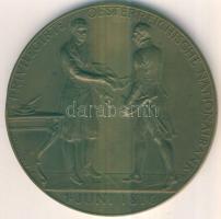 Ausztria 1916. "Privilegirte Oesterreichische Nationalbank 1 Juni 1816" szign.:St.Schwartz Br emlékérem eredeti dísztokban T:2