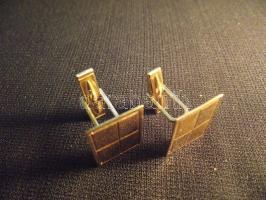14K Au arany mandzsettagomb pár / 14 carat gold pair of cuff-links 7,76g