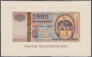 2000. 2000Ft "Millenium" T:I Eredeti bontatlan díszcsomagolásban, ismertetővel!