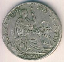 Peru 1925. 1S Ag T:3/2