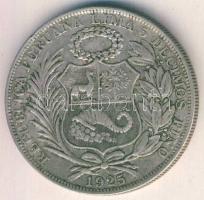 Peru 1925. 1S Ag T:3/2