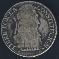 Bolívia 1830. 4S Ag "Bolivar" T:3