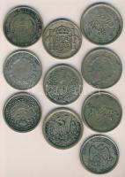 10db klf amerikai, francia, spanyol és kínai főleg ritka nemesfémpénz hamisítványai! T:3