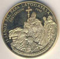 1991. "Napjaink magyar történelme - II. János Pál Pápa látogatása - Esztergom" aranyozott ...