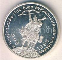 1996. "Honfoglalás-Szt.István" Ag emlékérem 5,6g T:PP