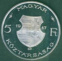 1947. 5Ft Ag "Kossuth" T:PP