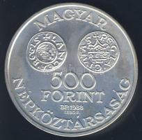 1988. 500Ft Ag "Szent István" T:BU Csak 5000db!