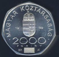 1999. 2000Ft Ag "A 2000. évforduló" T:PP Csak 15000db! Tanúsítvánnyal!