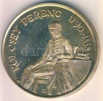 1988. "Kölcsey Ferenc" Ag emlékérem (43g) T:BU