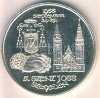 1988. "MÉE - Szent Jobb-Szeged" Ag emlékérem 35,4g T:PP