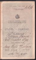 1922 Magyar puhafedeles útlevél