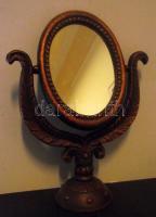 Szovjet öntött fém asztali tükör / Soviet mirror 17 cm