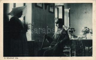 Military WWI wounded Hungarian soldier in hospital