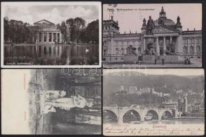 Német Birodalom 60 db háború előtti városképes lap