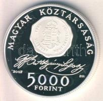 2007. 5000Ft Ag "Batthyány Lajos" T:PP Tanúsítvánnyal