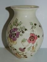 Kézzel festett Zsolnay porcelán váza / Hand-painted Zsolnay chinaware vase 13 cm