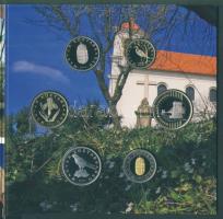 2010. 5Ft-200Ft 6klf db + "Pécs 2010 Európa Kulturális Fővárosa" Ag (999) emlékérem, szett...