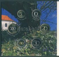 2010. 5Ft-200Ft 6klf db + "Pécs 2010 Európa Kulturális Fővárosa" Ag (999) emlékérem, szett...