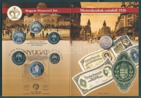 2010. "Mesterdarabok ezüstből" 1926. 1f-1P Ag (999) teljes (6db klf) szett dísztokban, tan...