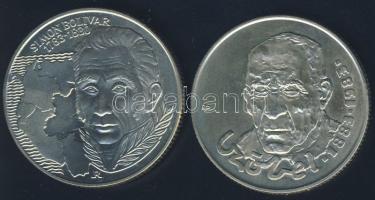 1983. 100Ft "Simon Bolivár" T:BU Eredeti tokban, tanúsítvánnyal! + 1983. 100Ft "Czóbel" T:Bu Eredeti tokban, tanúsítvánnyal!