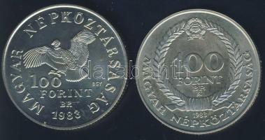 1983. 100Ft "Simon Bolivár" T:BU Eredeti tokban, tanúsítvánnyal! + 1983. 100Ft "Czóbe...