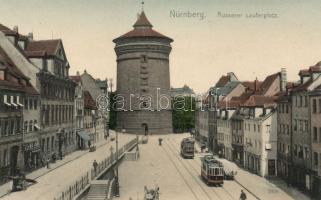 Nürnberg with trams