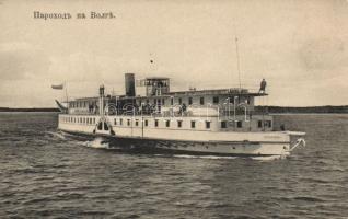 Steamship on the river Volga