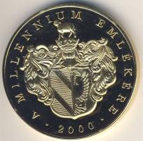 2000. "Millenium emlékére - Szt.István és Gizella szobra, Szeged" aranyozott ffém emlékére...