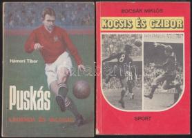 2 db foci könyv: Hámori Tibor: Puskás, Bocsák Miklós: Kocsis és Czibor
