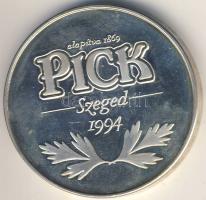 1994. "125 éves  Pick Szeged" ffém emlékérem díszdobozban T:PP