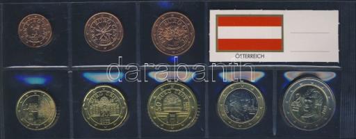 Ausztria 2002-2003. 1c, 2c, 5c, 10c, 20c, 50c, 1€, 2€ T:1