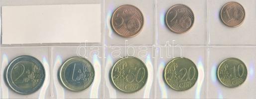 Olaszország 2002. 1c, 2c, 5c, 10c, 20c, 50c, 1€, 2€ T:1