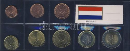Hollandia 1999-2001. 1c, 2c, 5c, 10c, 20c, 50c, 1€, 2€ T:1
