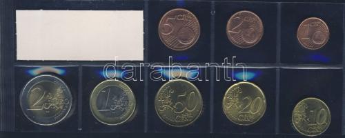 Hollandia 1999-2001. 1c, 2c, 5c, 10c, 20c, 50c, 1€, 2€ T:1