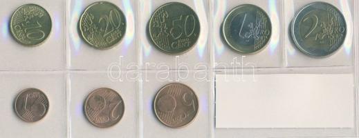 Luxemburg 2002-2003. 1c, 2c, 5c, 10c, 20c, 50c, 1€, 2€ T:1