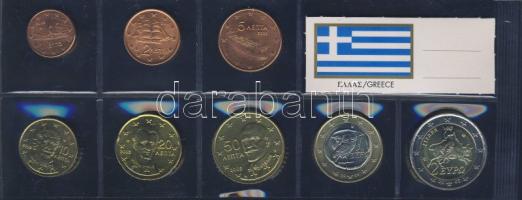 Görögország 2002-2004. 1c, 2c, 5c, 10c, 20c, 50c, 1€, 2€ T:1