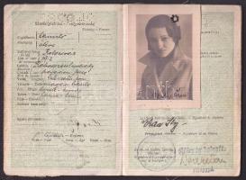 1932 Magyar Királyság útlevél + 1914 Ügyvédjelölti igazolvány fényképpel