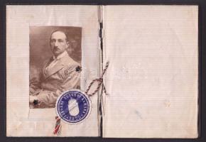 1932 Magyar Királyság útlevél + 1914 Ügyvédjelölti igazolvány fényképpel