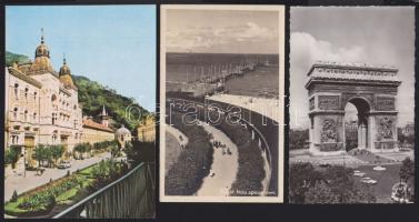 88 db használatlan, jó minőségű, modern európai városképes lap / 88 European town-view postcards