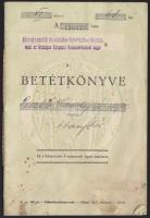 cca 1943. Abaujszántó és vidéke hitelszövetkezet, mint az Országos Központi Hitelszövetkezet Tagja betétkönyve