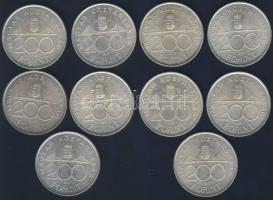 1993. 200Ft Ag "MNB" (10x) T:2
